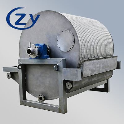 Full Stainless Steel Vacuum Drum Filter, Adapted for Continuous Starch Processing