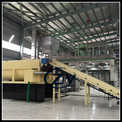 آلات غسيل الكسافا الدوارة الطازجة مجداف 50t / H الكربون الصلب