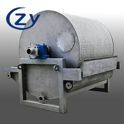 مرشح طبلة فراغية هيكلية مضغوطة مع استهلاك طاقة منخفض والفولاذ المقاوم للصدأ SS304 لإزالة الماء من النشا